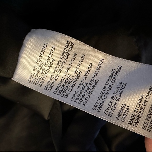 Blanc Noir Hooded Black Anorak Jacket, Size M - Picture 4 of 5